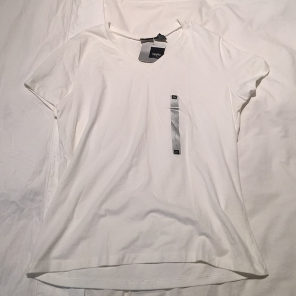 Mossimo White V-Neck